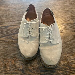 Mens G.H. Bass 9M Tan Suede Oxfords Lace Up Shoes Style 5730